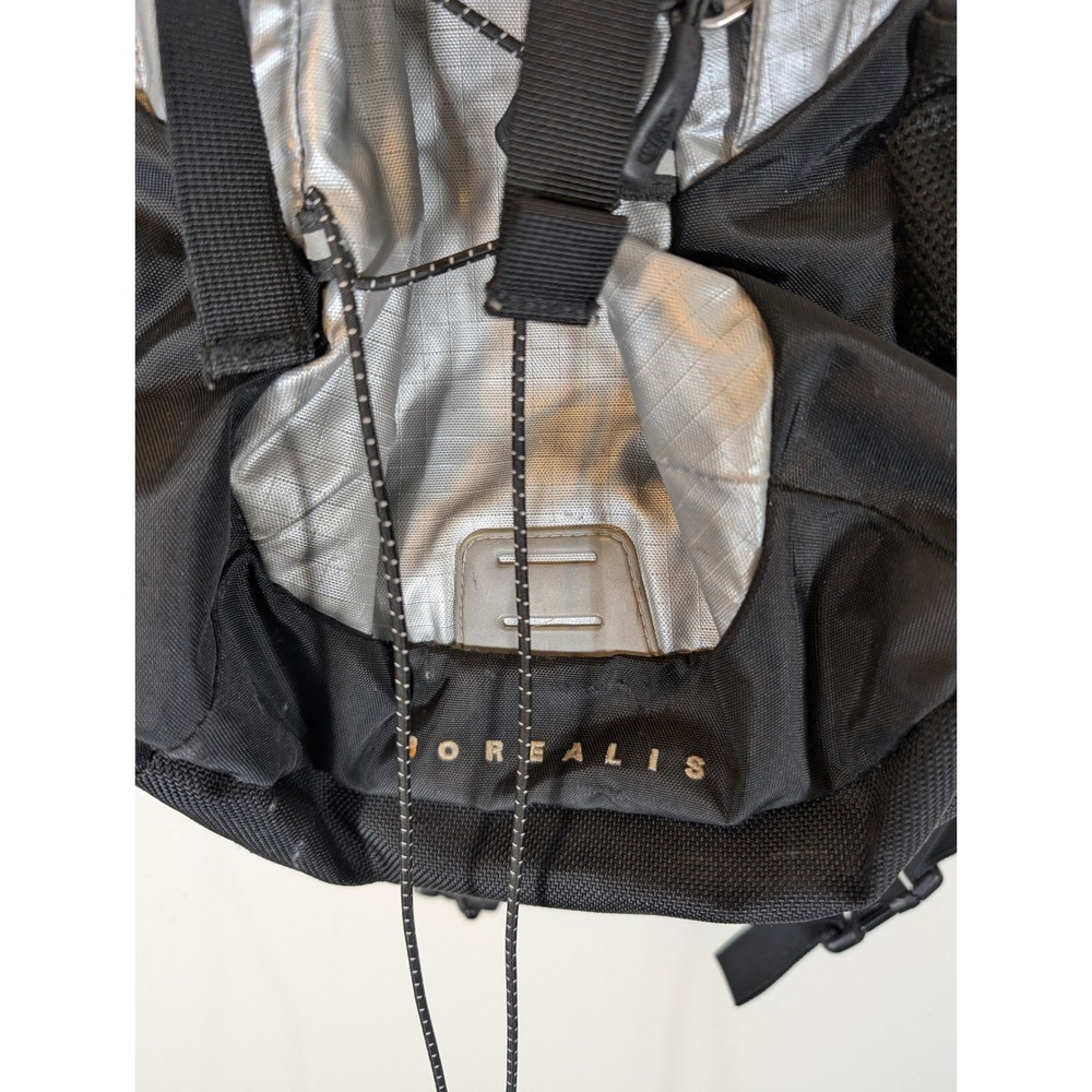 North Face Borealis Backpack Silver Black Ripstop Hiking Daypack Mens LOOK - Picture 2 of 11